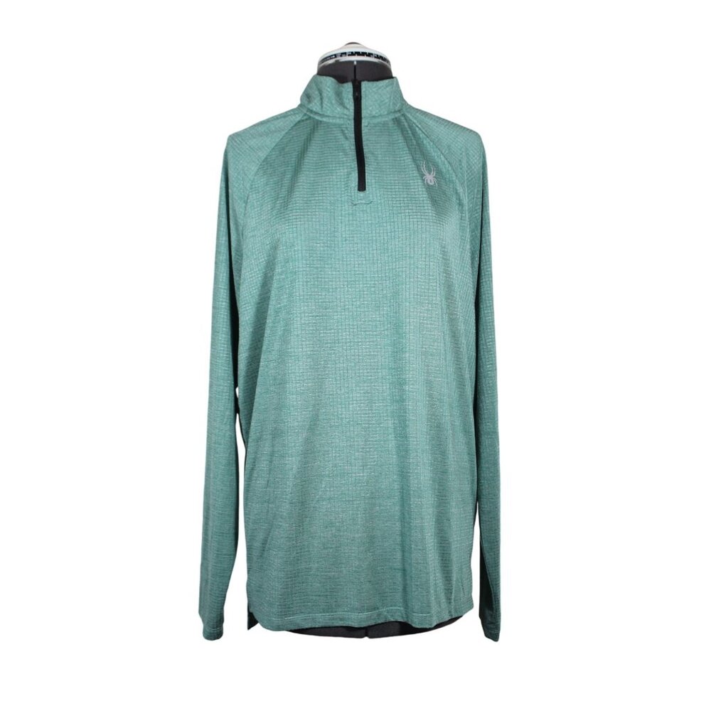 Spyder mock‎ neck 1/4 zip lightweight long sleeve pullover performance shirt M